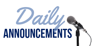Daily Announcements